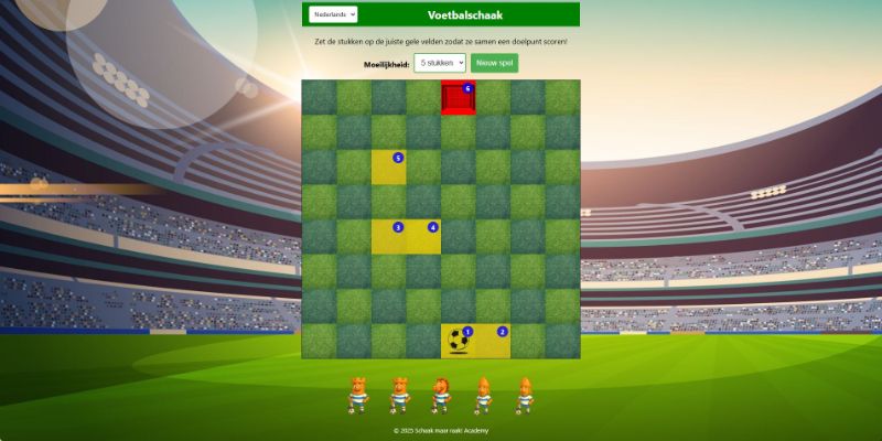 Schermafbeelding Voetbalschaak
