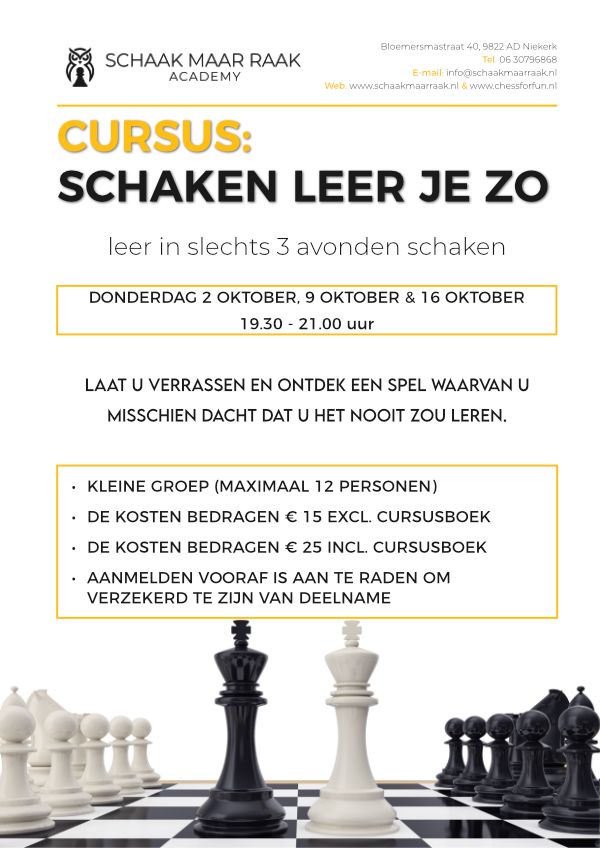 Beginners schaakcursus